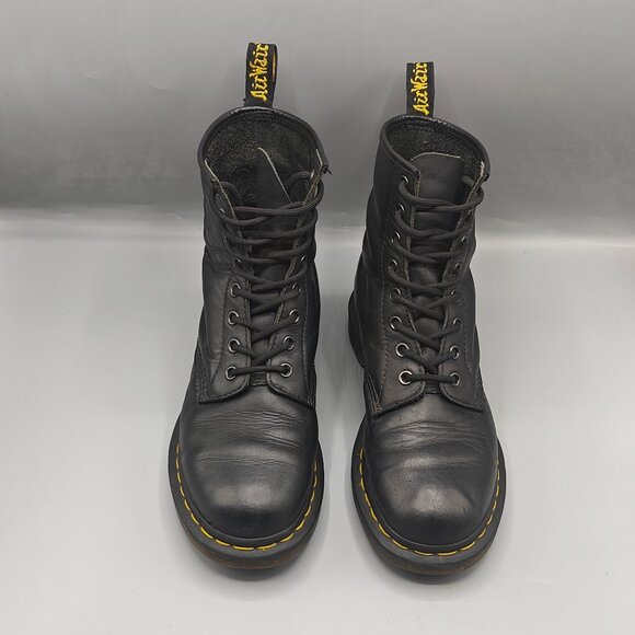 Dr. Martens 11821 Combat Boots Black Leather Classic Women's - Picture 3 of 11